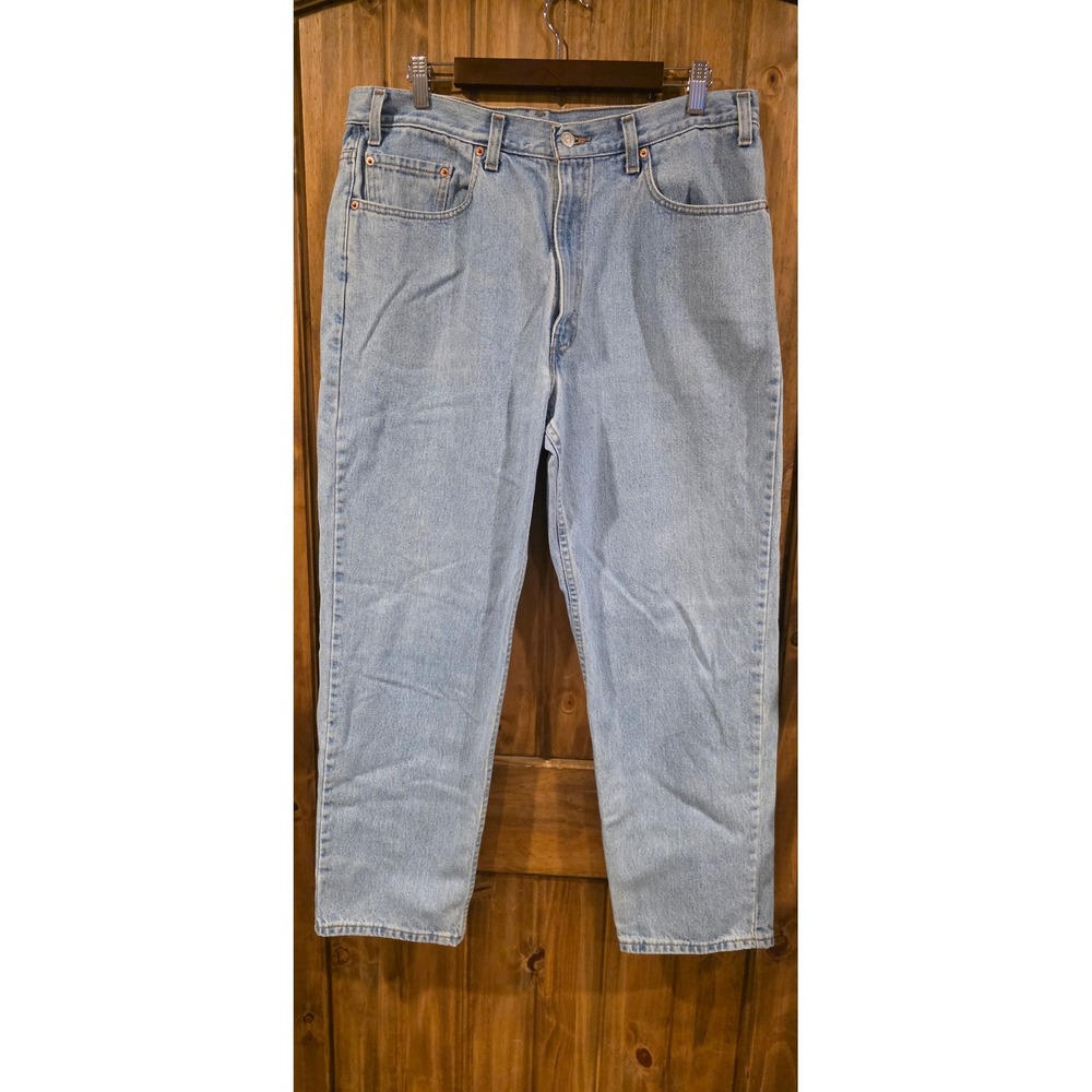 Levi's 550 Relaxed Fit Jeans Mens 38x30 Light‎ Wash Excellent Vintage Tapered